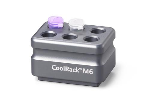 432034 | Corning® CoolRack M6, Holds 6 x 1.5 or 2 mL Microcentrifuge Tubes, Gray