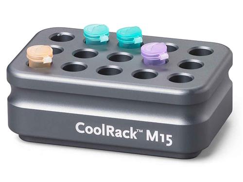 432037 | CoolRack M15 gray holds 15 x 1.5 or 2ml microfuge