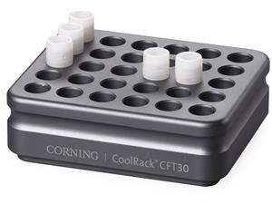 432052 | Corning® CoolRack CFT30, Holds 30 Cryogenic Vials or FACS Tubes,,"Gripping" Wells for One-hand Vial Opening/Closing"