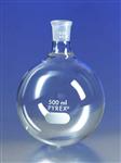 4320B-50 | PYREX® 50 mL Short Neck Boiling Flask, Round Bottom, 19/22 Standard Taper Joint