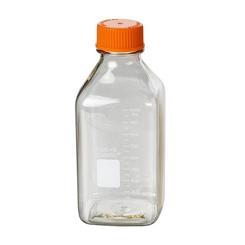 432234 | Corning® PET Bottle, 1 L, Graduated, 31 mm Screw Cap validated against IATA, Sterile, Triple-bagged, Pre-assembled, 12/Tray, 24/CS