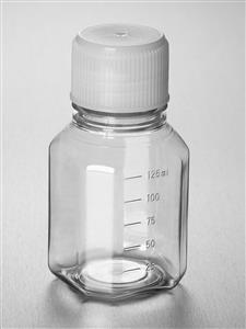 432331 | Corning® PET Bottle, 125 mL, Graduated, Validated Against IATA Standards Screw Cap, Sterile, Pre-Assembled, 24/Tray