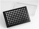 4442 | Corning® Elplasia® 96w Black/Clear Round Bottom Ultra-Low Attachment, Microcavity Microplate,,Lid