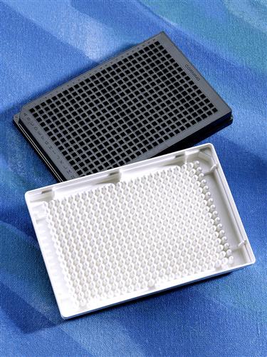 4511 | Corning® 384w LowVol Black Round Bottom Polystyrene Not Treated Microplate, 10/Bag, no Lid, Nonsterile