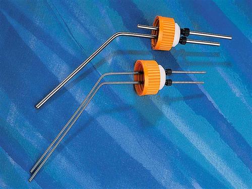 4519-153 | Corning® Reusable Gas and Media Handling Fitting with Dual 1/8“ Inlets for 8L Angled Sidearm Flasks