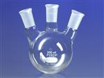4965A-1L | PYREX® 1L Three Nk  Distilling Flask,24/40 Center Vertical,Side AngNk  Standard Taper Joints