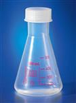 4990P-1L | Corning® 1L Reu Plastic NM Erl Flask, Polymethylpentene,GL-45 PP Screw Cap