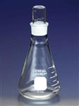 5020-125 | PYREX® 125 mL Narrow Mouth Erlenmeyer Flask with PYREX® Standard Taper Stopper