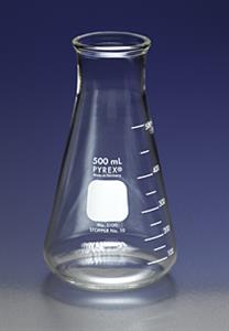 5100-125 | PYREX® 125 mL Wide Mouth Erlenmeyer Flasks with Heavy Duty Rim