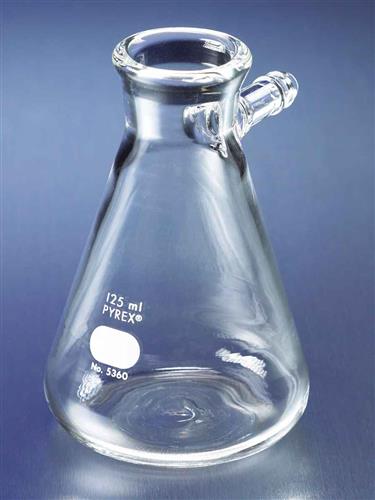5360-50 | PYREX® 50 mL Micro Filtering Flasks with Sidearm Tubulation