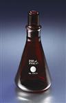 55020-250 | PYREX® 250 mL Low Actinic Narrow Mouth Erlenmeyer Flask with PYREX® Standard Taper Stopper