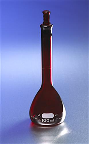 55640-1L | PYREX® Low Actinic 1L Class A Volumetric Flask with Glass Standard Taper Stopper