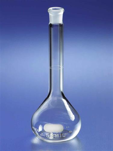 5642-10 | PYREX® 10 mL Class A Volumetric Flask with Polyethylene Standard Taper Stopper