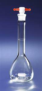 5644-100 | PYREX® 100 mL Class A Volumetric Flask with PTFE Stopper