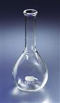 5840-200 | PYREX® 200 mL Phosphoric Acid Volumetric Flasks, Wide Neck, Tooled Rim