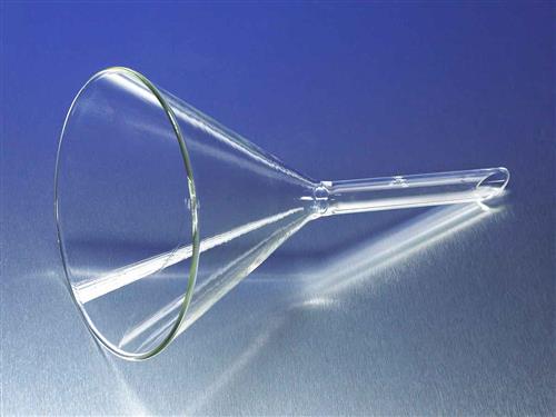 6100-6 | PYREX® Plain 147 mm Diameter 60° Angle Funnel with Long Wide Stem