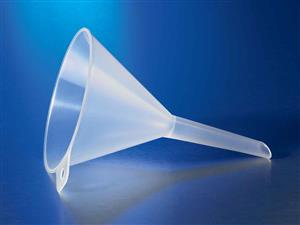 6120P-100 | Corning® Plain 100 mm Diameter Reusable Plastic Funnel, Polypropylene with Short Stem