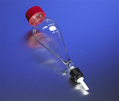 6305-2L | PYREX® 2L Squibb Glass Separatory Funnel with PTFE Valve and Threaded Screw Cap