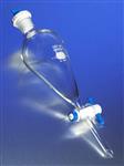 6404-2L | PYREX® 2L Pear-Shaped Squibb Separatory Funnel, PTFE Product Standard Stopcock, Polyethylene Standard Taper Stopper