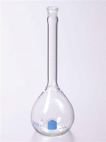 70640-200 | PYREX® VISTA™ 200 mL Class A Volumetric Flasks with PYREX® Glass Standard Taper Stopper
