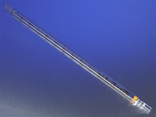 7086-5 | PYREX® 5 mL Reusable Serological Pipets, for Cotton Plugging, TD, Color-Coded, Colored Markings