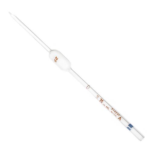 7100-25 | PYREX® 25 mL Reusable Glass Volumetric Pipets, Class A, Color-Coded, Colored Markings