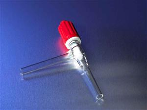 7473-3 | PYREX® 0-3 mm Plain Bore Rotaflo® Two-Way 90° Angle Stopcock