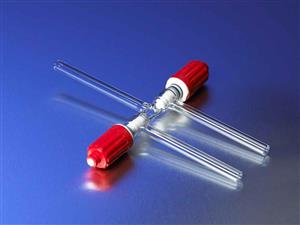 7475-6 | PYREX® 0-6 mm Plain Bore Rotaflo® Three-Way Stopcock