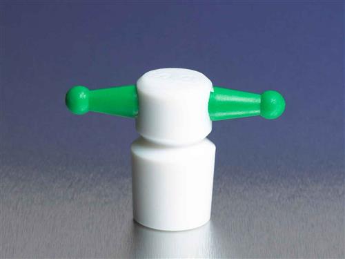 7630-13 | PYREX® No. 13 PTFE Standard Taper Keyhole Stoppers, Color-Coded