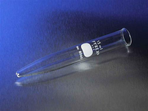 8060-15 | PYREX 15mL Conical Centrifuge Tube with Beaded Rim