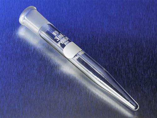 8061-3 | PYREX® 3 mL Conical Centrifuge Tube with Standard Taper Pennyhead Stopper