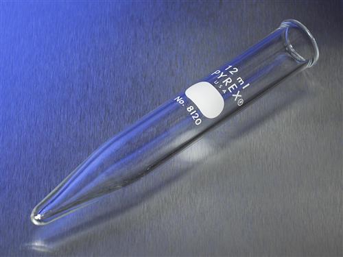 8120-12 | PYREX® 12 mL Heavy Duty Conical Centrifuge Tube, Beaded Rim