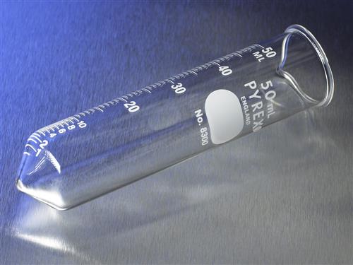 8300-50 | PYREX® 50 mL Conical Centrifuge Tube, White Graduations with Pourout