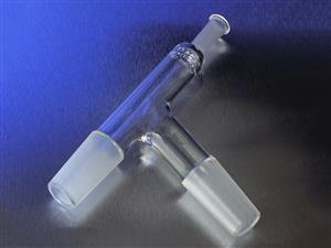 8980-24 | PYREX® 75° Angle Tube Adapter,Two-Way 24/40 Standard Taper Joints,Standard Taper 10/30 Outer Joint Thermometer Opening