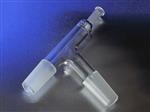8980-24 | PYREX® 75° Angle Tube Adapter,Two-Way 24/40 Standard Taper Joints,Standard Taper 10/30 Outer Joint Thermometer Opening