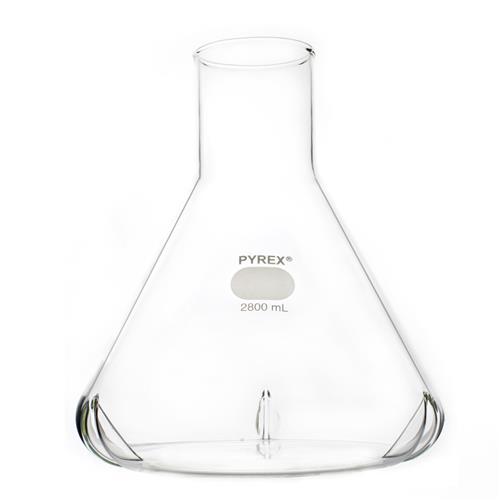 4423-2XL | PYREX® 2800 mL Fernbach-Style Culture Flask with Baffles