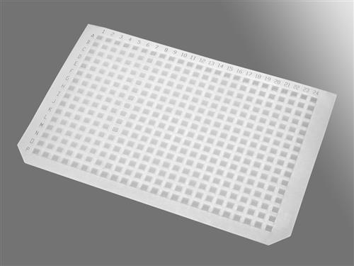 AM-384-SQ-IMP | Axygen® Impermamat, Chemical Resistant Silicone 384 Square Well Sealing Mat for Deep Well Plates, Nonsterile