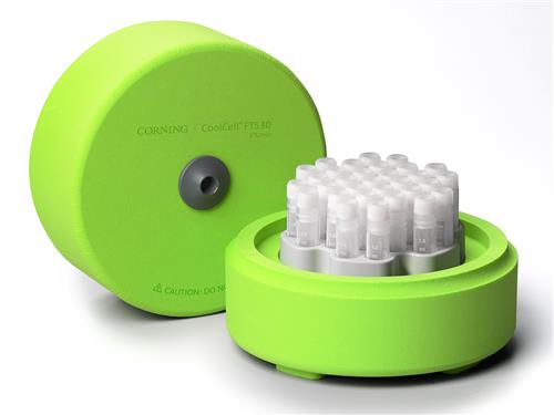 432008 | Corning® CoolCell® FTS30, Freezing Container, for 30 x 1 mL or 2 mL Cryogenic Vials, Green