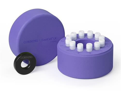 432001 | Corning® CoolCell® LX, Cell Freezing Container, for 12 x 1 mL or 2 mL Cryogenic Vials, Purple