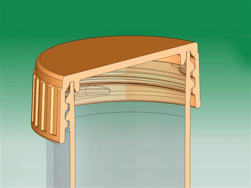 431473 | Advanced Polyethylene CentriStar™ Cap for 50 mL Centrifuge Tubes, Sterile