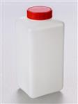 LC2000-03 | Corning® Gosselin™ Square HDPE Bottle, 2 L, Graduated, 58 mm Red Cap,Seal, Assembled, Sterile, 50/CS