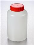 LR1000-08 | Corning® Gosselin™ Round HDPE Bottle, 1 L, 58 mm Red Cap with Wad, Assembled, Sterile, 68/Case