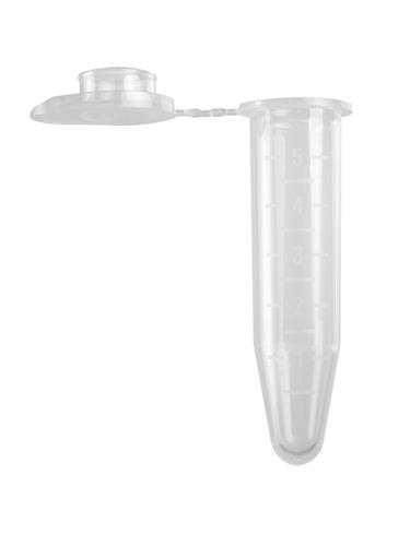 MCT-500-C-S | Axygen® 5.0 mL MaxyClear Snaplock Microcentrifuge Tube, Polypropylene, Clear, Sterile,250 Tubes/Pack, 5 Packs/CS
