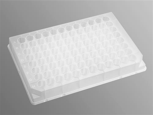 P-96-450R-C-S | Axygen® 96-well Clear Round Bottom 550 µL Polypropylene Deep Well Plate, 10 per Pack, Sterile