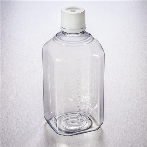 P1000B-06 | Corning® Gosselin™ Octagonal PET Bottle, 1 L, Graduated, 31 mm Tamper-evident Cap, Non-assembled, 12/Pack, 48/CS