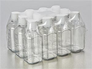 P500B-50 | Corning® Gosselin™ Octagonal PET Bottle, 500 mL, Graduated, 31 mm Tamper-evident Cap, Sterile, Assembled, 12/Pack, 120/CS