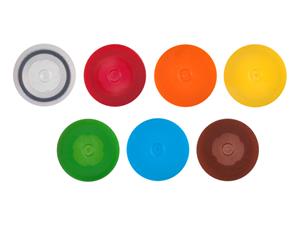 SCO-R | Axygen® Microcentrifuge Non-Looped ScrewCap,,O-ring, Red, Polypropylene, 500 Caps/Pack, 8 Packs/CS
