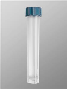 SCT-10ML-S | Axygen® 10 mL Self Standing Screw Cap Transport Tube,Blue Cap, Clear, Sterile, 25 Tubes/Pack, 20 Pack/CS