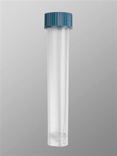 SCT-10ML | Axygen® 10 mL Self Standing Screw Cap Transport Tube,Blue Cap, Clear, Nonsterile, 1000 Tubes,Caps/CS