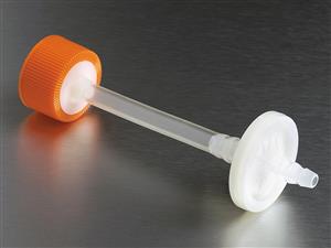 3284 | Corning® 33 mm Vent Polyethylene Filling Cap,1/4“ (6.4 mm) ID Tubing,37 mm Filter,Hydrophobic Glass Fiber Filter